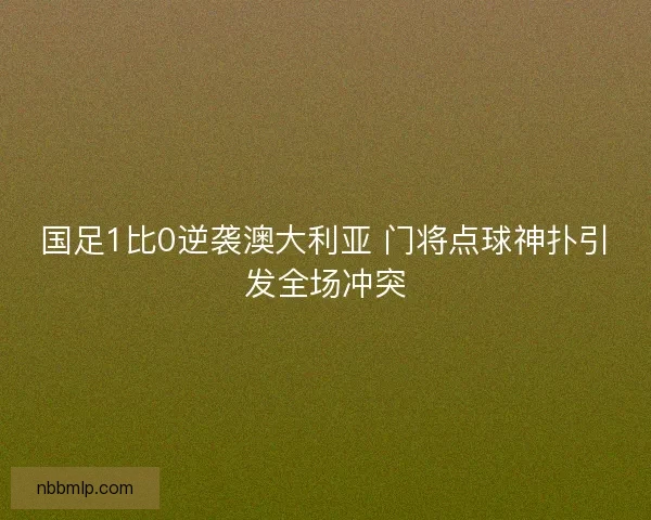 国足1比0逆袭澳大利亚 门将点球神扑引发全场冲突